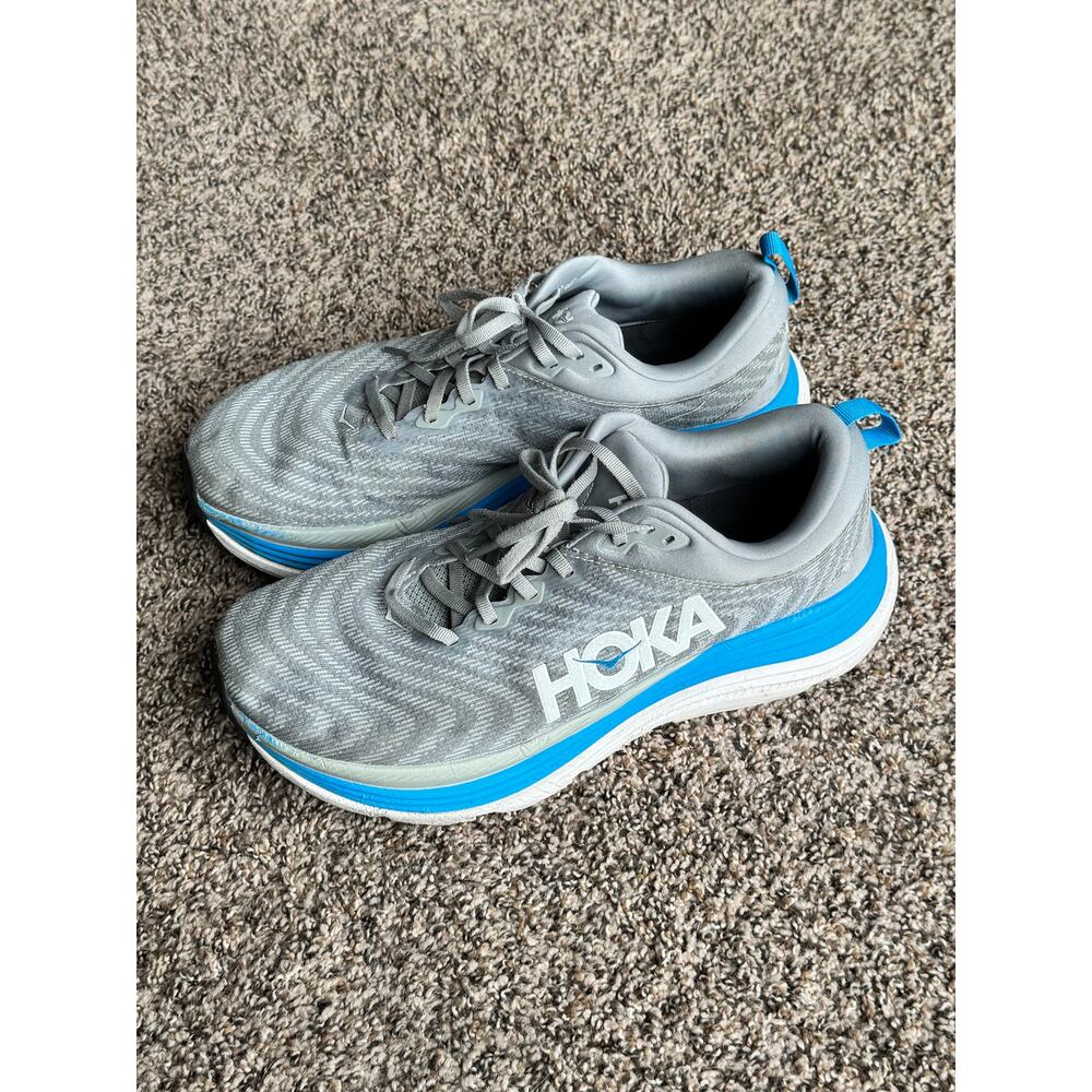 HOKA Gaviota 5 Women’s Running Shoes Limestone Diva Blue Size 10